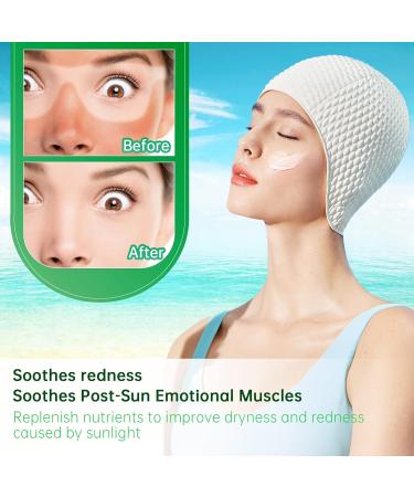 Aloe Vera Gel Organic Aloe Vera Gel Natural Aloe Vera Gel Moisturizing Soothing and Moisturizing Repairing Sunburn and Scars Face Care Body Hair 50 g - Buy Online on GoSupps.com
