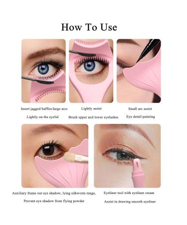 Buy Reusable Eyeliner Stencils & Mascara Shield Applicators | Mermaid Makeup Card & Eyelash Comb | International Shipping Available - Buy Online on GoSupps.com