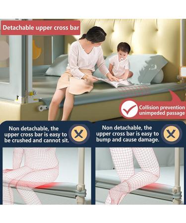 EAQ Bed Rail for Toddlers   Infants Safety Bed Guardrail  Toddler Bed Rails for Twin  Full Size  Queen &King Mattress Extra Long Crib Rail Guard One Pack(78"  Grey) Grey 78 - Buy Online on GoSupps.com