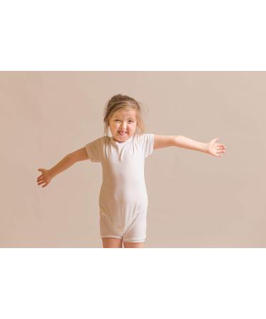 Kaycey Special Needs Clothing: Short Sleeve Popper Vest Bodysuit for Children 11-12 Years White - Buy Online on GoSupps.com