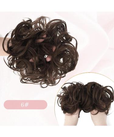 Vlasy Messy Bun Hair Piece Curly Wavy Scrunchie Extension 35g 6# - Women's Chignon Updo Hairpiece - Buy Online on GoSupps.com