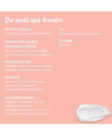 Puremetics 3-in-1 Shower Fluff Almond Milk Vegan Sugar Peeling Gel & Lotion | 250g Plastic-Free - Buy Online on GoSupps.com