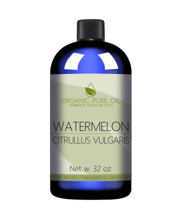 Watermelon Seed Oil - 32 oz | 100% Pure Unrefined Natural Vegan Carrier Oil for Skin, Hair & Nails | Moisturizer for Face & Body | Organically Sourced | Non GMO | Packaging May Vary - Buy Online on GoSupps.com