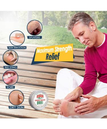 Amish Origins Draw Salve 2 fl oz - Natural Pain Relief & Skin Treatment - Buy Online on GoSupps.com