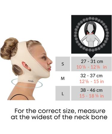Women's Post Surgical Chin Strap Bandage - Neck & Chin Compression Wrap for Face Slimming & Jowl Tightening - Medium Size - Buy Online on GoSupps.com