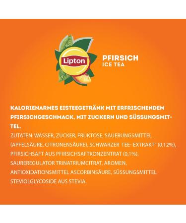 Buy Lipton Ice Tea Peach Flavor - Convenient 6 x 1.25L Disposable Packs | International Shipping Available - Buy Online on GoSupps.com
