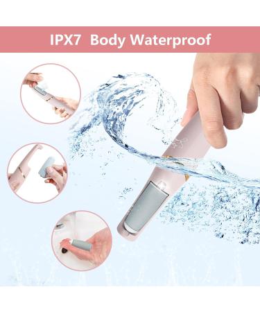 Jooayou Electric Foot Callus Remover | Rechargeable & Waterproof | 2 Roller Heads | 2 Speed | Professional Pedicure Set for Cracked Heels - Buy Online on GoSupps.com