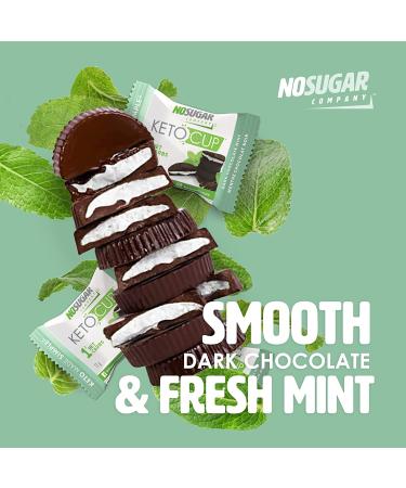 Sugar-Free Chocolate Mint Keto Cups - 30 Pack | Low Carb & Gluten-Free Fat Bomb Snacks - 7g Healthy Fat | Non-GMO & All-Natural Ingredients - Buy Online on GoSupps.com
