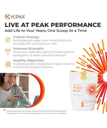Buy KPAX Immune Protein Blend - Mitochondrial Support + Green Superfood & Probiotics Vanilla - 2lb | International Shipping Available - Buy Online on GoSupps.com