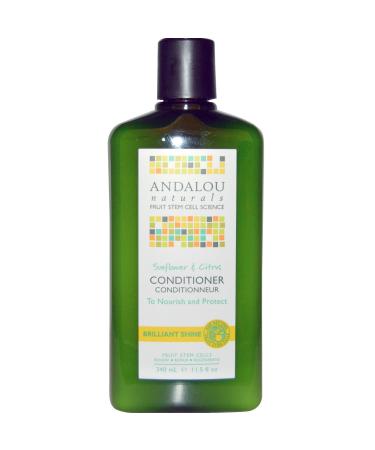 Andalou Naturals Conditioner Brilliant Shine For Strength and Vitality Sunflower & Citrus 11.5 fl oz (340 ml)