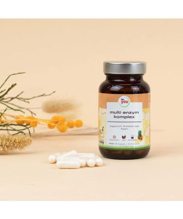 Buy Multi Enzyme Complex | 60 Capsules - Digzyme with Alpha-Amylase Bromelain & Papain for Digestive Health - Buy Online on GoSupps.com