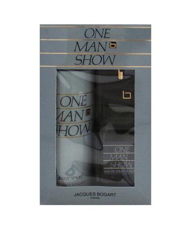 Jacques Bogart One Man Show by Jacques Bogart for Men - 2 Pc Gift Set 3.3oz EDT Spray 6.6oz Body Spray - Buy Online on GoSupps.com