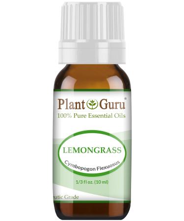 Lemongrass Essential Oil 10 ml 100% Pure Undiluted Therapeutic Grade for Aromatherapy Diffuser Natural Healthy Skin Body and Hair Growth