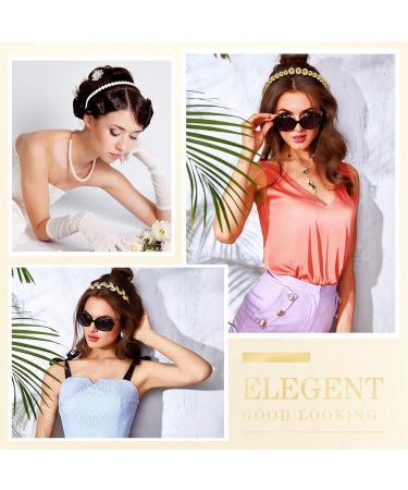 White Faux Pearl Bridal Headband Set - 12 Styles | Wedding Hair Accessories for Women - Buy Online on GoSupps.com