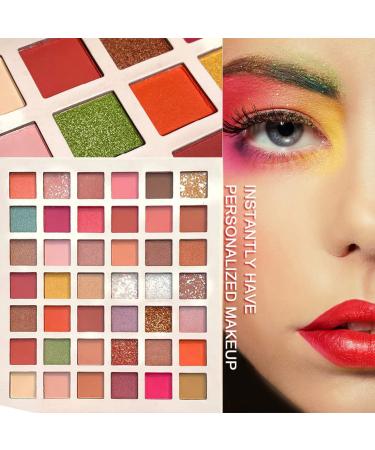 KAIQIKAIXI 42 Colors Eye Shadow Palette | Neon Matte & Shimmer Makeup | Vibrant Pigmented Eye Cosmetics for Stunning Looks - Buy Online on GoSupps.com