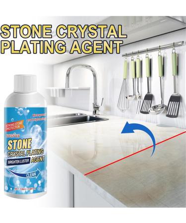 Stone Stain Remover Cleaner - Granite Cleaner - Marble Stone Cleaner Polishes - Crystal Plating Agent for Marble Tile Granite Kitchen Cooktops (1PCS) - Buy Online on GoSupps.com
