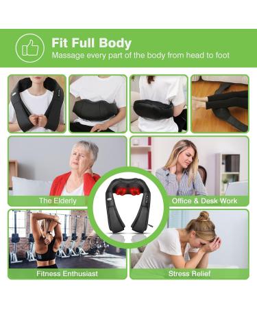Cotsoco Wireless Neck Massager | Shiatsu Heat Massage Device for Neck & Back Pain | Portable Electrical Massage Pillows | Perfect Gifts for Men & Women - Buy Online on GoSupps.com