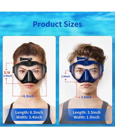 Frameless Snorkel Mask with GoPro Mount | Anti-Fog Tempered Lens | Dive and Swim Gear Set for Adults - Pine Green - Buy Online on GoSupps.com