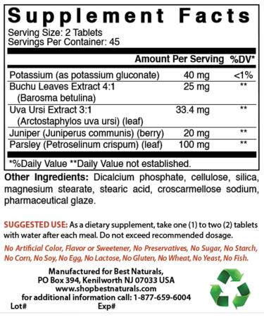Best Naturals Water Pill with Potassium 90 Tablets - Diuretic for Water Retention Support - Buy Online on GoSupps.com