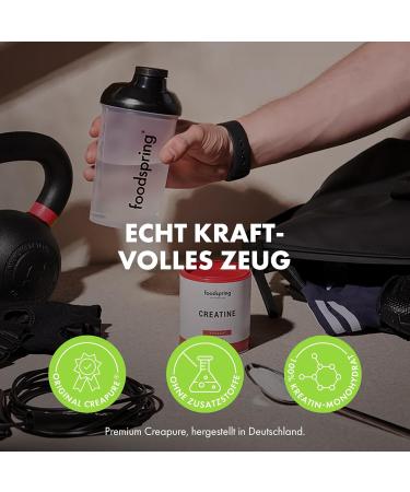 Foodspring Creatine Powder - Pure Monohydrate for Muscle Building & Strength | Vegan Dye-Free 150g - Buy Online on GoSupps.com