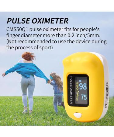 Buy CONTEC Fingertip Pulse Oximeter - Blood Oxygen Saturation Monitor for Small Fingers | Accurate PR Value & Waveform | Includes Lanyard - Fast International Shipping - Buy Online on GoSupps.com