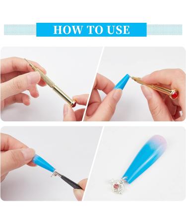 24pcs Dangle Nail Jewelry Rings + Piercing Tool & Manual Drill Set for Nail Art & Decorations | OLYCRAFT - Buy Online on GoSupps.com