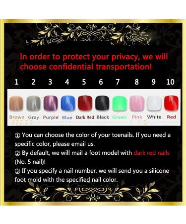 TDHLW Silicone Feet for Jewelry & Nail Art - Life Size Model for Exhibitions & Practice - Customizable Toenails - Shop Now - Buy Online on GoSupps.com