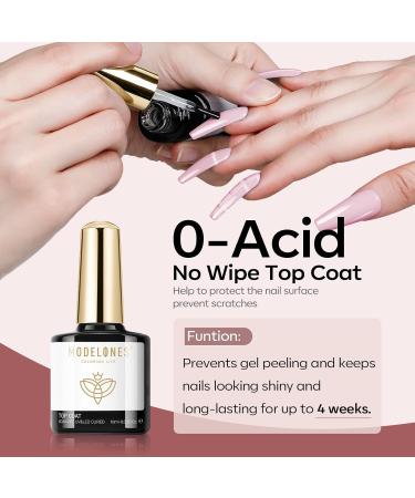 Modelones Nail Strengthener Treatment Set - Gel Nail Polish Strengthener for Damaged, Weak Nails | Growth Nail Hardener with Dehydrator & Top Coat for Long-Lasting Results - Buy Online on GoSupps.com