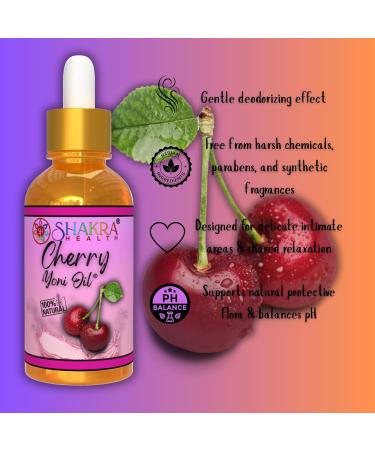Yoni Oil Huile de massage et hydratant pour le corps Cerise 30 ml V g talien bio quilibre pH naturel parfum f minin intime doux et frais. Format voyage Huile de yoni cerise - Buy Online on GoSupps.com