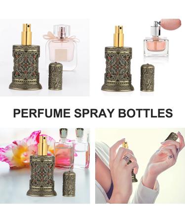 Perfume Bottle Aromatherapy Bottle Fragrance Containers Spray Essential Oil Container Vintage Glass Bottle Makeup Mister Men Ornaments Composite Material Travel Pure Dew - Buy Online on GoSupps.com