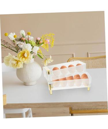 CORHAD Egg Preservation Tray Box Eggs Egg Holder for Fridge Plastic Serving Trays Refrigerator Egg Rack Dog Crisper re-usable - Buy Online on GoSupps.com