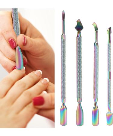 Cuticle Pusher Eco Friendly Nail Cuticle Pusher Rust-Proof Stainless Steel with Storage Box for Manicurist for Nail Salon - Buy Online on GoSupps.com