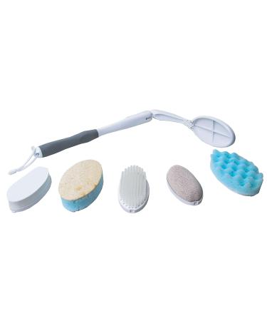 Body care set *SANSUWELL* with extra long handle and 5 attachments