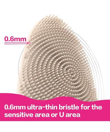 Orange White Face Cleansing Brush for All Areas of Face | Facial Scrubber for Exfoliating | Induction Charging Included - Buy Online on GoSupps.com