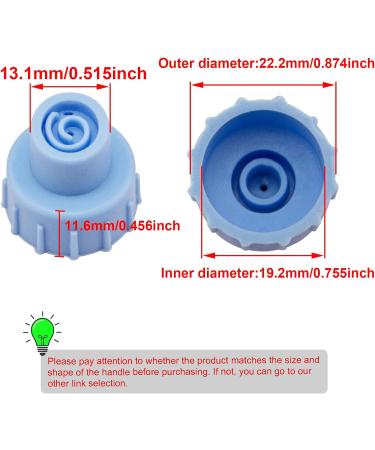 Face Care Skin Beauty Set Spare Parts Water Scrub Silicone Tips (12 pcs Small and Large Vortex) Blue Silicone 12Pcs - Buy Online on GoSupps.com