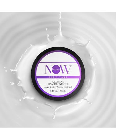Squalane Body Butter - Hydrating Lotion with Hyaluronic Acid & Coconut Oil | Moisturizing Cream for Dry Skin | 6 oz Pack - Buy Online on GoSupps.com