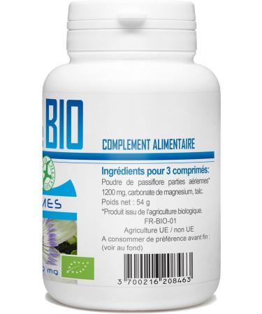 Passionflower Organic - 400 mg - 120 Tablets - Buy Online on GoSupps.com