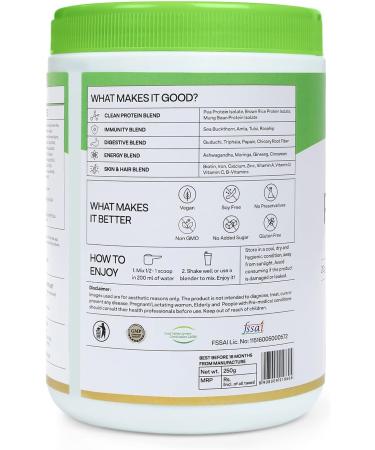 Buy Superfood Plant Protein Powder - Coco Vanilla Complete | 15 Vitamins & Minerals for Energy Digestion & Healthy Skin - 250g - Buy Online on GoSupps.com