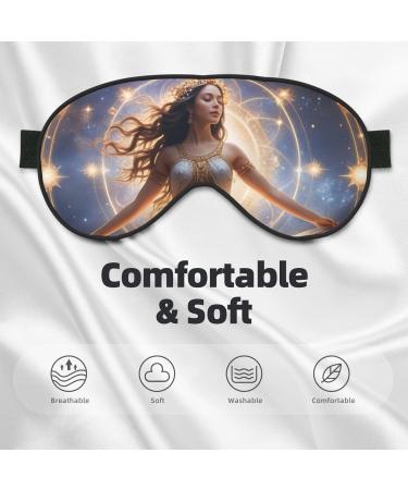 Soft Celestial Dance Eye Mask - Adjustable Breathable Light Blocking & Double-Sided for Ideal Sleep - Buy Online on GoSupps.com