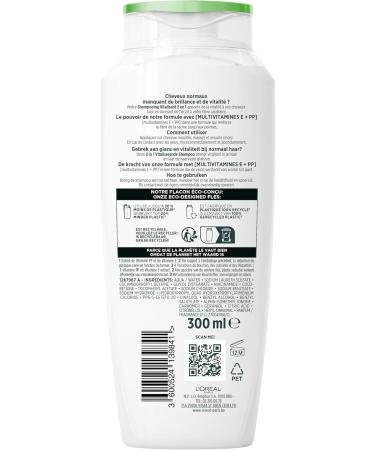  L'Oreal Paris L'Or al Paris Elseve Multivitamin 2 in 1 Shampoo - Vitalizing 2 in 1 Shampoo for Normal Hair - With Multivitamin E + PP - 6 x 300ML - Buy Online on GoSupps.com