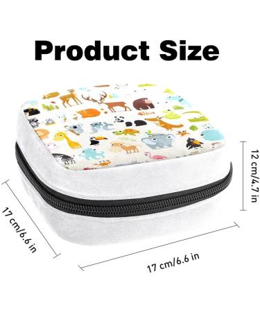 Cartoon Animal Sanitary Napkin Storage Bag - Deer & Panda Design | Color4582 - Buy Online on GoSupps.com