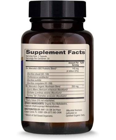 Dr. Mercola Complete Spore Restore - 4 Billion CFU Probiotic Capsules (30 Count) - Buy Online on GoSupps.com