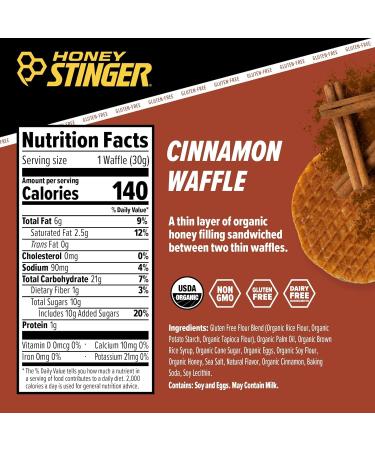 Honey Stinger Energy Waffle Variety Pack 15 Count (3 Each: Honey Peanut Butter Cinnamon Salted Caramel Cookies & Cream) Organic Honey Energy Snack for Sports Fitness Outdoor Activities & On-the-Go Fuel - Buy Online on GoSupps.com