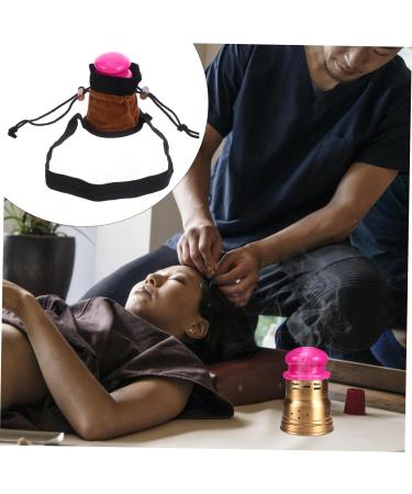 Homsfou Moxibustion Box Set - 2 Mini MoXA Pot Holders & Gear Holder - Copper Moxa Cone Holders - Ideal Moxibustion Device for Body Relief - Buy Online on GoSupps.com
