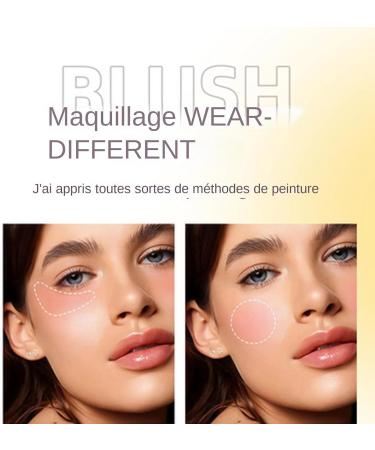  Opilroyn Face Blush Cream Natural-Looking Long-Lasting Blush Temperature-Changing Blush Cream Face Contour Gradient 3-in-1 Eyeshadow Natural Makeup - Buy Online on GoSupps.com