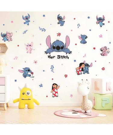 3D Stitch Anime Wallpaper Decals for Kids Bedroom - Cartoon Nursery Wall Decoration - Buy Online on GoSupps.com