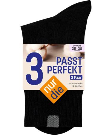 Only the 9-Pack Women's Breathable Cotton Socks - Comfortable Waistband Seamless Design Size 35-38 Black - Perfect for Daily Wear - Buy Online on GoSupps.com