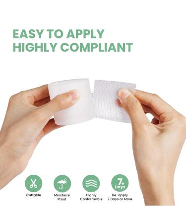 Mebak Clear Silicone Scar Gel Tape Roll (1.6 x 60) - Acne & C-Section Scar Removal Treatment - Reusable Transparent Strips for Keloid Surgery - Scars Treatment Sheets - Buy Online on GoSupps.com