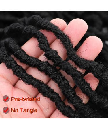 40 Inch Natural Color Faux Locs Crochet Hair 6 Packs - Super Long Goddess Locs Pre-Looped Synthetic Braiding Hair - Pre-Extended Crochet Locs - Buy Online on GoSupps.com