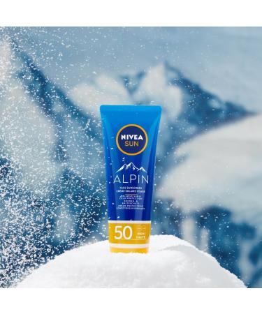 NIVEA SUN ALPIN Face Sunscreen SPF 50 (1 x 50 ml) Moisturizing Winter Sun Protection Anti UVA/UVB Sunscreen for All Skin Types - Buy Online on GoSupps.com